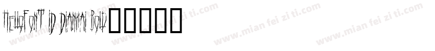 HelloFont ID Diankai Bold字体转换